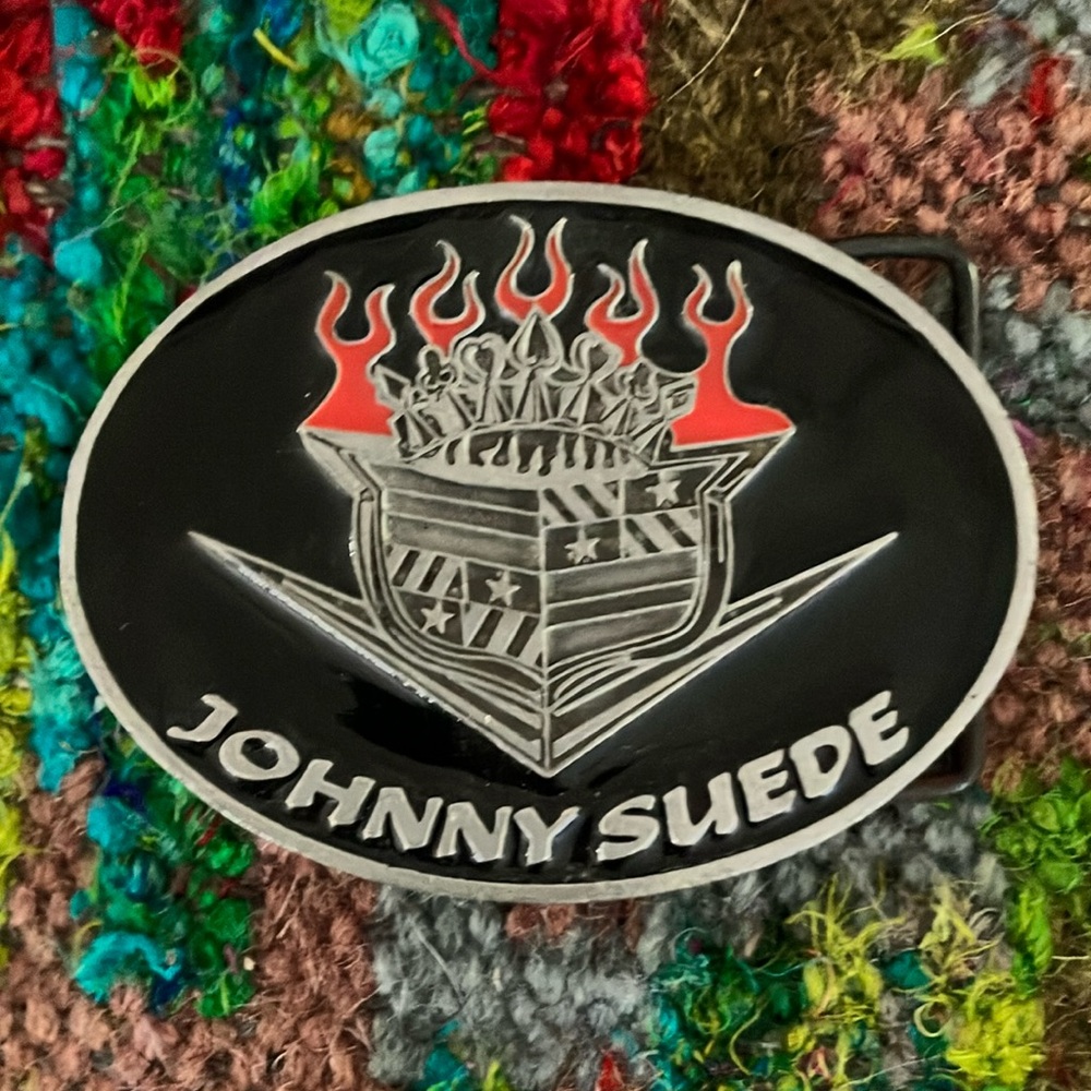 Vintage Johnny Suede Cadillac Style Belt Buckle